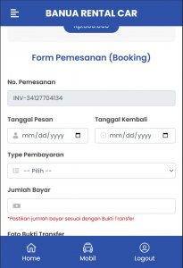 Sistem Informasi Rental Car Berbasis Website